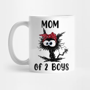 Mom Of 2 Boys Mug